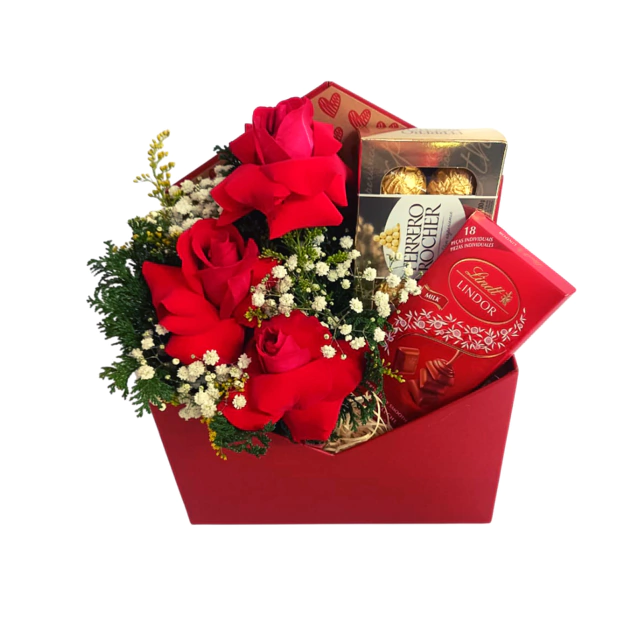 Doce Romance (Rosas com chocolates)